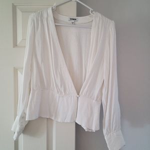 Express peplum dress shirt
